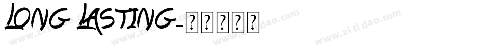 LONG LASTING字体转换